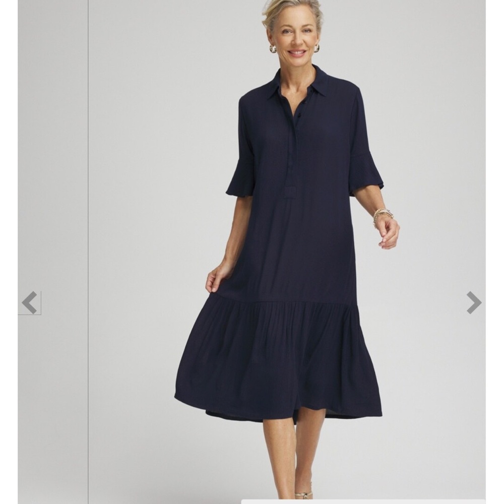 Black midlength dress